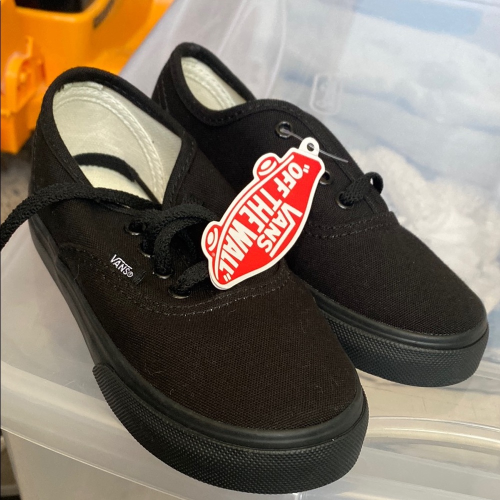 Vans Black Canvas Sneakers